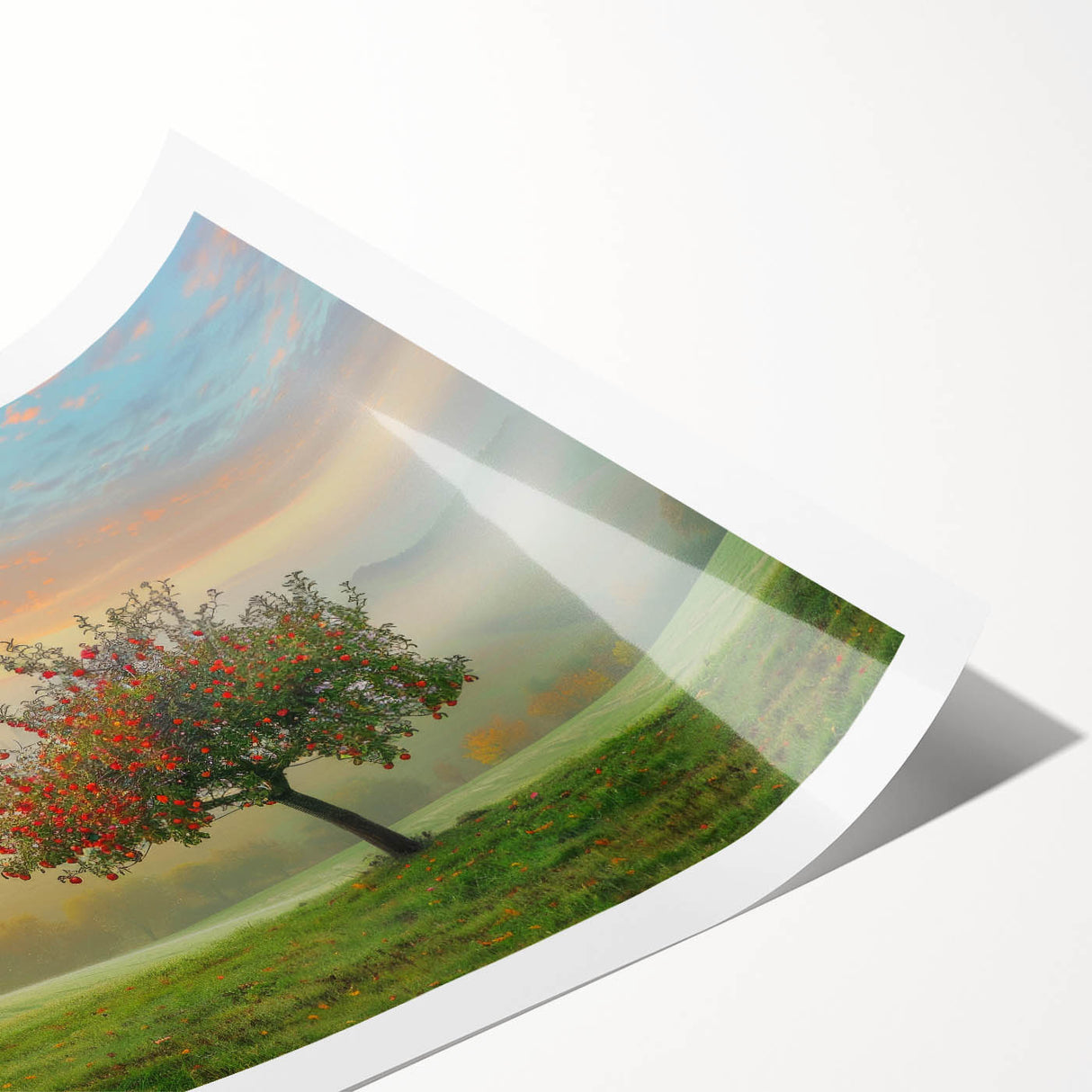 Sunrise Orchard Office Wall Art – Modern Corporate Decor