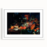 Baroque Art Print - Luxurious Still Life with Fruit and Goblets