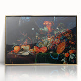 Baroque Art Print - Luxurious Still Life with Fruit and Goblets