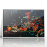 Baroque Art Print - Luxurious Still Life with Fruit and Goblets