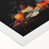 Baroque Art Print - Luxurious Still Life with Fruit and Goblets