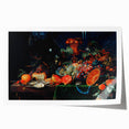 Baroque Art Print - Luxurious Still Life with Fruit and Goblets