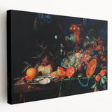 Baroque Art Print - Luxurious Still Life with Fruit and Goblets