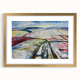 Expressionist Art: "Field in Snow" Modern Expressionism Landscape Art