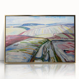 Expressionist Art: "Field in Snow" Modern Expressionism Landscape Art