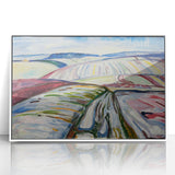 Expressionist Art: "Field in Snow" Modern Expressionism Landscape Art