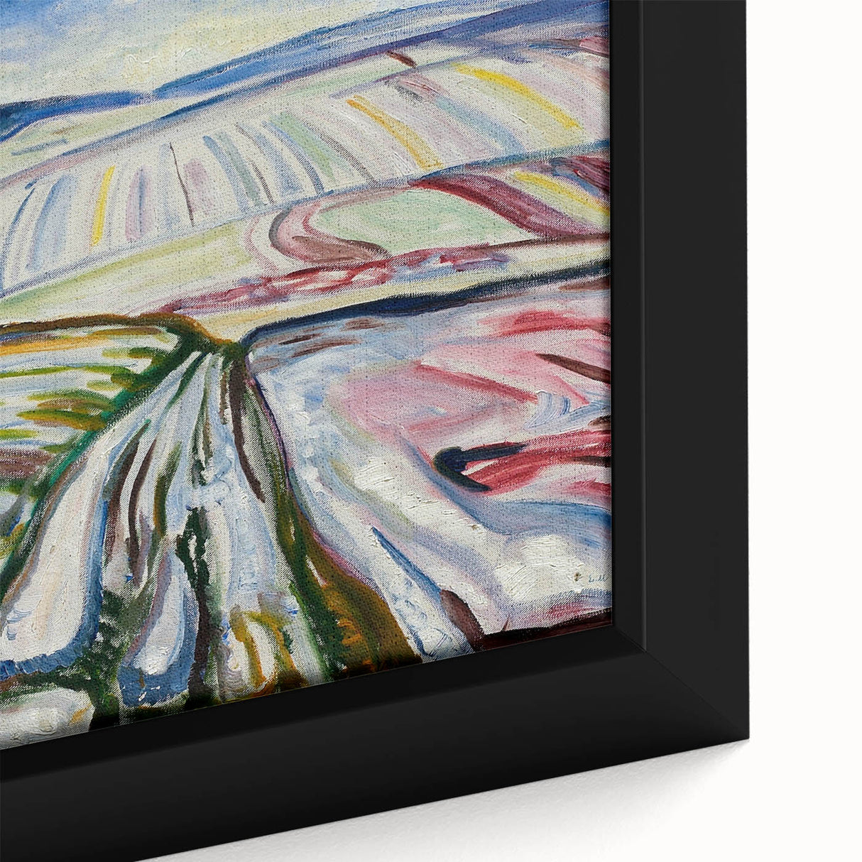 Expressionist Art: "Field in Snow" Modern Expressionism Landscape Art