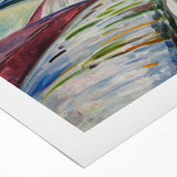 Expressionist Art: "Field in Snow" Modern Expressionism Landscape Art