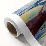 Expressionist Art: "Field in Snow" Modern Expressionism Landscape Art