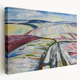 Expressionist Art: "Field in Snow" Modern Expressionism Landscape Art
