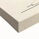 Large art featuring a black and white landscape painting on stretched canvas, suitable for bedroom decor.