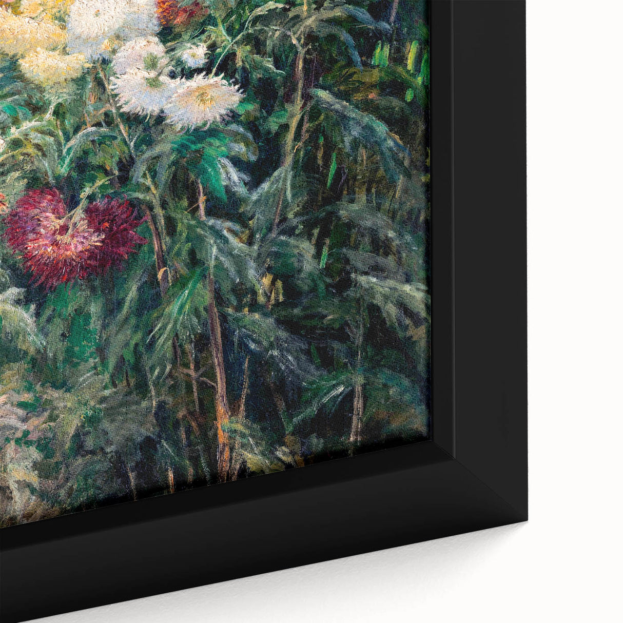 Impressionist Garden Floral Art - Chrysanthemums by Gustave Caillebotte