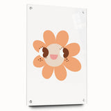 Girls Bedroom Art - Happy Daisy Kids Room Wall Decor