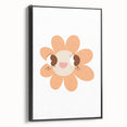 Girls Bedroom Art - Happy Daisy Kids Room Wall Decor