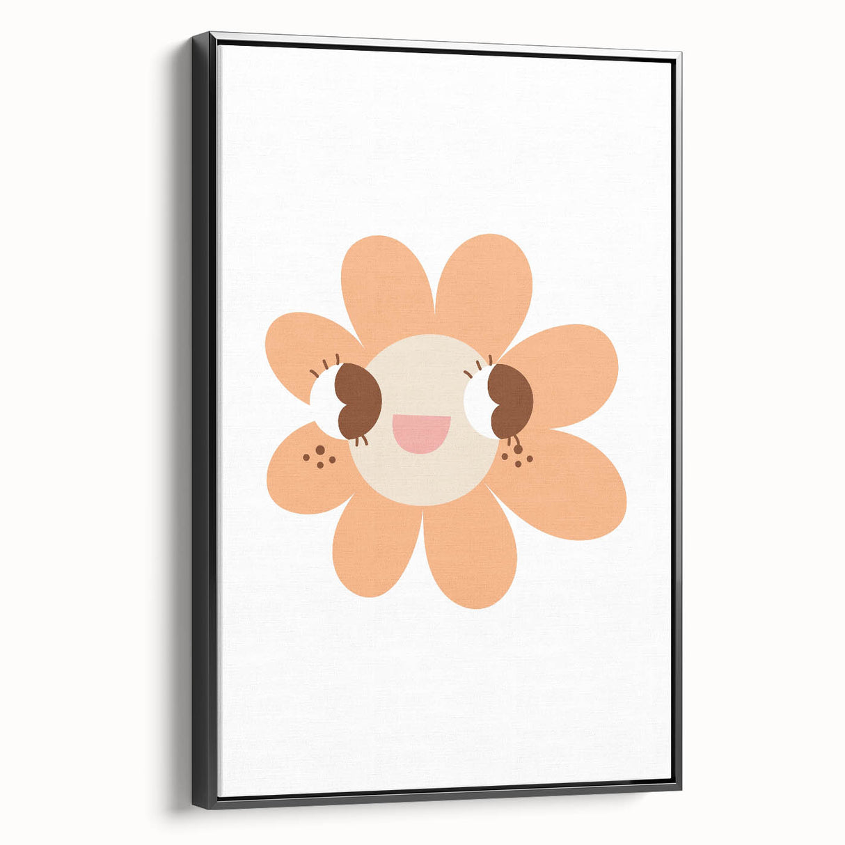 Girls Bedroom Art - Happy Daisy Kids Room Wall Decor