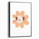 Girls Bedroom Art - Happy Daisy Kids Room Wall Decor