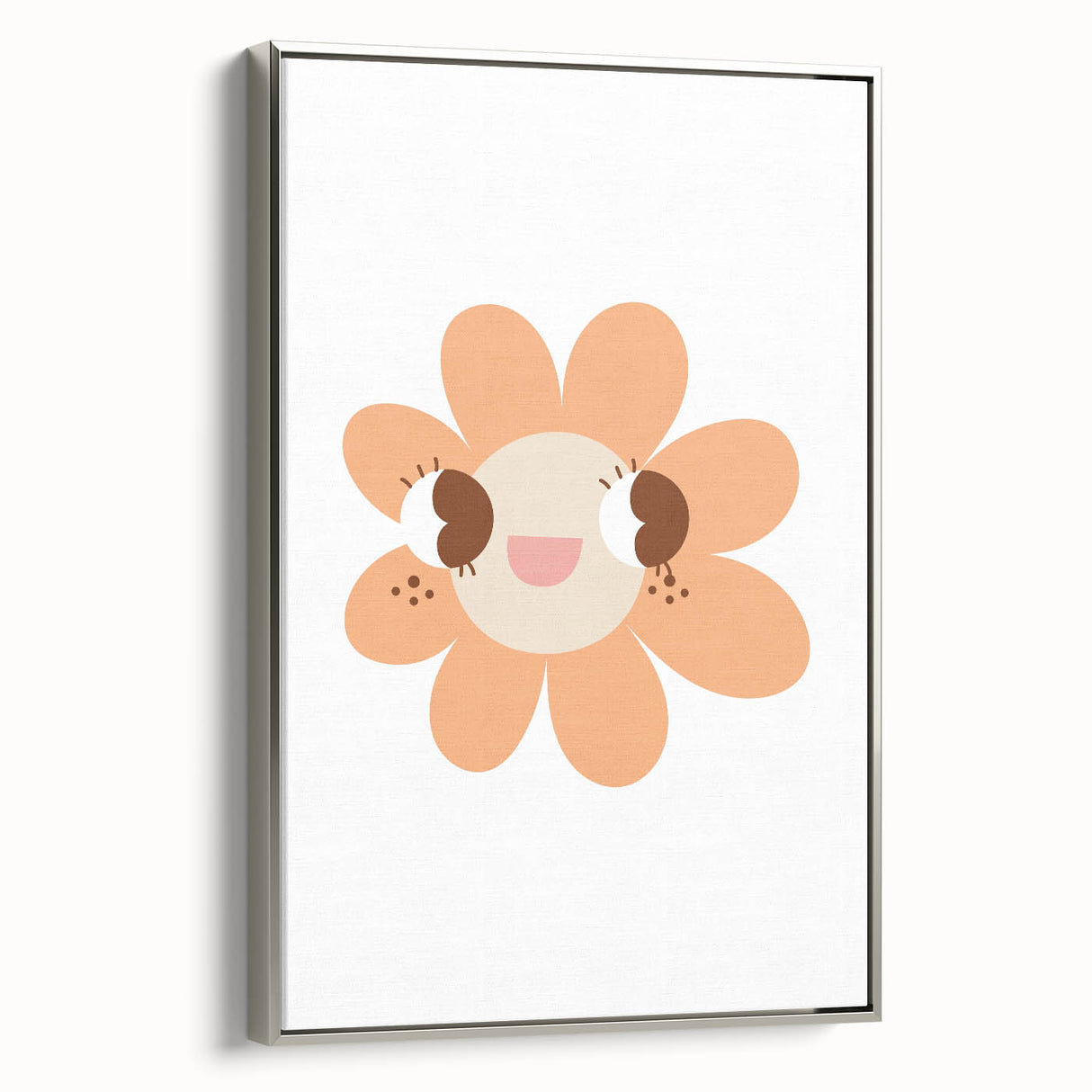 Girls Bedroom Art - Happy Daisy Kids Room Wall Decor