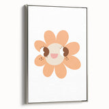 Girls Bedroom Art - Happy Daisy Kids Room Wall Decor