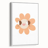 Girls Bedroom Art - Happy Daisy Kids Room Wall Decor