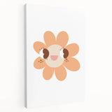 Girls Bedroom Art - Happy Daisy Kids Room Wall Decor