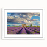 Landscape barn frame with a white mat, showcasing a rustic design that enhances home decor, featuring natural wood tones and a classic aesthetic. Perfect for farmhouse or country-style interiors.