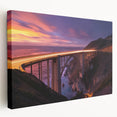 Landscape canvas artwork showcasing a scenic bridge view with vibrant colors and intricate details, perfect for home decor. Ideal for nature and travel enthusiasts.