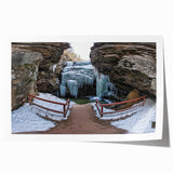 Stunning landscape print showcasing vibrant canyons in rich earthy tones, rolled and packaged in a durable tube, perfect for home decor or art enthusiasts.