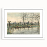 Modern Wall Art: Serene Amsterdam Landscape with Minimalist Touch