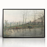 Modern Wall Art: Serene Amsterdam Landscape with Minimalist Touch