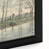 Modern Wall Art: Serene Amsterdam Landscape with Minimalist Touch