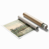 Modern Wall Art: Serene Amsterdam Landscape with Minimalist Touch