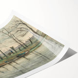 Modern Wall Art: Serene Amsterdam Landscape with Minimalist Touch