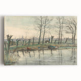 Modern Wall Art: Serene Amsterdam Landscape with Minimalist Touch