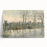 Modern Wall Art: Serene Amsterdam Landscape with Minimalist Touch