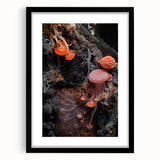 Extra large abstract art print featuring colorful, textured patterns on a framed canvas, ideal for living room decor.