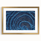 Extra large abstract art print featuring textured florals in gold tones, framed with mat, ideal for living room decor.