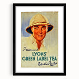 Vintage Lyons' Green Label Tea Ad | Peter the Planter Art Print