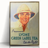 Vintage Lyons' Green Label Tea Ad | Peter the Planter Art Print