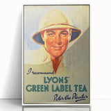 Vintage Lyons' Green Label Tea Ad | Peter the Planter Art Print