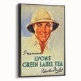 Vintage Lyons' Green Label Tea Ad | Peter the Planter Art Print