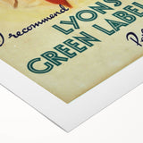 Vintage Lyons' Green Label Tea Ad | Peter the Planter Art Print