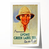 Vintage Lyons' Green Label Tea Ad | Peter the Planter Art Print