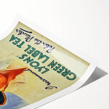 Vintage Lyons' Green Label Tea Ad | Peter the Planter Art Print