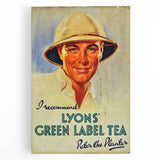 Vintage Lyons' Green Label Tea Ad | Peter the Planter Art Print