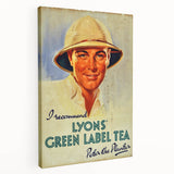 Vintage Lyons' Green Label Tea Ad | Peter the Planter Art Print
