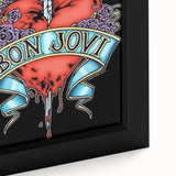 Bon Jovi Tattoo Heart Poster - Retro Music Wall Art