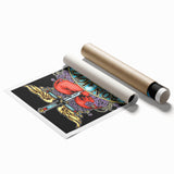 Bon Jovi Tattoo Heart Poster - Retro Music Wall Art