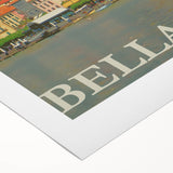 Vintage Lago di Como Bellagio Travel Poster | Retro Italy Art Print