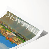 Vintage Lago di Como Bellagio Travel Poster | Retro Italy Art Print