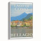 Vintage Lago di Como Bellagio Travel Poster | Retro Italy Art Print